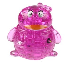  Crystal Pink Penguin with Light 